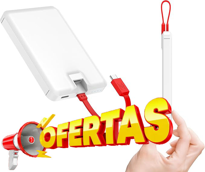 Cargador Portátil con cable USB-C Integrado